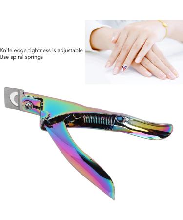 Nail Clippers U-Shaped Nail Tip Cutter DIY Trimming Stainless Steel Nail Tip Groomer Portable Artificial Nail Cutter for Home Beauty Salon (Acouto7w58vuayc3-11) - Buy Online on GoSupps.com
