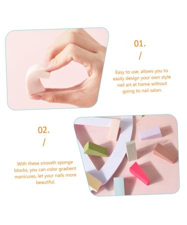 Beaupretty 96 pcs Nail Gradient Sponge Applicators & Makeup Blending Sponges for Flawless Application | International Shipping Available - Buy Online on GoSupps.com