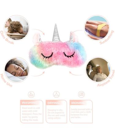 Homewins Plush & Silk Sleep Mask for Women | Light-Blocking Unicorn Eye Mask for Comfortable Sleep & Parties - Buy Online on GoSupps.com