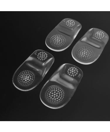 Buy Gel Heel Pad - 2 Pairs Transparent Self-Adhesive Heel Inserts for Fasciitis Relief | Unisex Massaging Foot Support - Buy Online on GoSupps.com