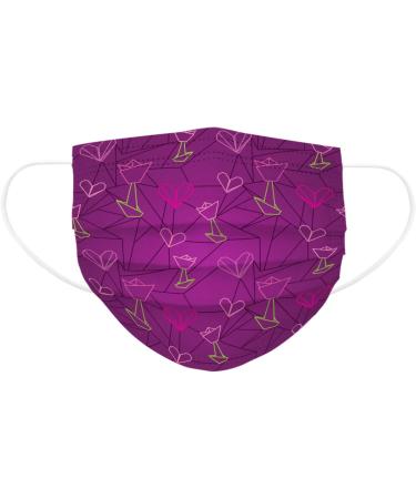 ZQP 20PCS Adult Valentine's Day Theme Disposable Decors Dustproof Windproof Face Bandanas_Covering_Decor For Women And Men Couple Fashion Multicolor Love Heart Print Mouth Covering Cotton Fabric 20PCS E - Buy Online on GoSupps.com