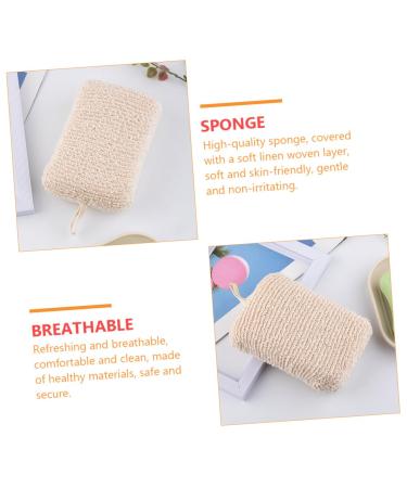 4 Pcs Moisturizing Bath Sponges | Loofah Shower Pouf & Facial Sponge Set for Kids & Home Cleaning - Buy Online on GoSupps.com