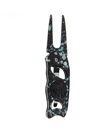 Links Golf Foldable Golf Divot Tool with Pop-up Button & Magnetic Ball Marker Arctic Drip