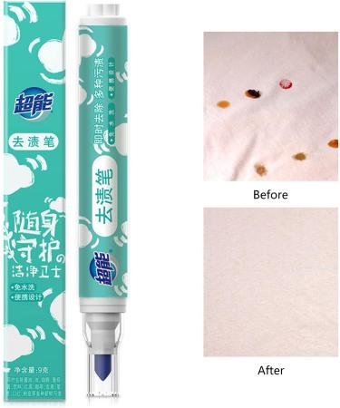 Portable Clothes Stain Removal Pen Cleaning Grease Stain Erase Scouring Decontamination Cleaner Stain-Eraser Non-wash Stain Remover Travel-Sized Cleaner Stain Pen - Buy Online on GoSupps.com