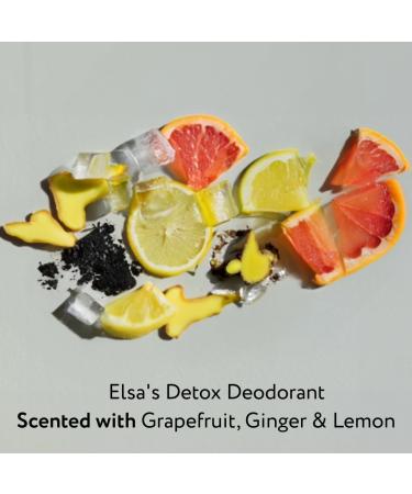  Elsa's Organic Skin Foods Elsa's Detox Bundle - Natural Deodorant Cream and Underarm Mask - Activated Charcoal and African Black Soap - Clears Clogged Pores - Vegan - Buy Online on GoSupps.com