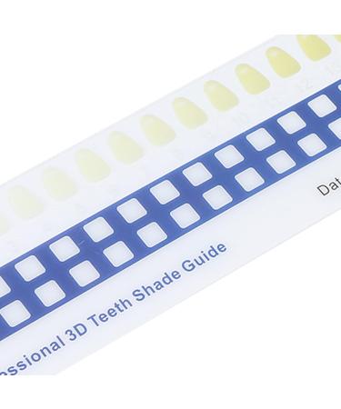 Professional Tooth Whitening Color Guide - 5-Part Comparison Card for Home & Dental Use - Buy Online on GoSupps.com