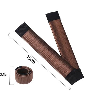 Aisonbo Hair Bun Maker 5.9 inch Donut Hair Styling Magic Bun Shaper 3 Pack Dark Brown - Kids Curler Roller Dish Headbands - Buy Online on GoSupps.com