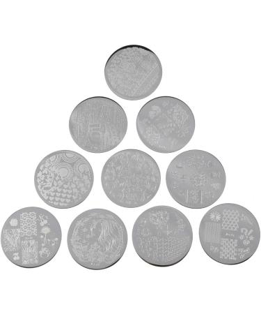 Flower Forest Nail Stamping Plate Set for DIY Nail Art - Professional Image Templates for French Manicure at Home Salon - Buy Online on GoSupps.com