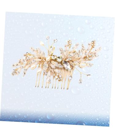 Didiseaon Pearl Hair Barrettes Decorative Hair Combs Crystal Decor Crystals Decor Wedding Crystal Hair Comb Rhinestone Headpiece Crystal Flower Comb Hair Accessories Bride Alloy - Buy Online on GoSupps.com