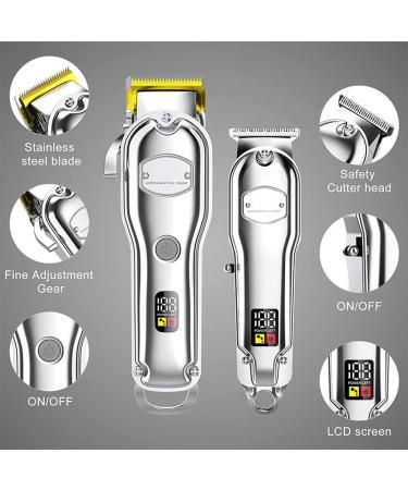 Professional Hair Clippers Kit - Cordless LED Electric Trimmer for Salon & Home Grooming - Washable & Adjustable Haircut Tools - Buy Online on GoSupps.com