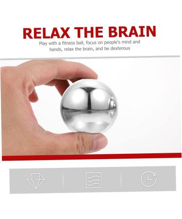 Buy Besportble Baoding Balls Set - Chinese Hand Massage & Exercise Training Balls - Metal Health Care Box - 5x5x5cm Silver - International Shipping Available - Buy Online on GoSupps.com