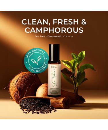 Lemongrass & Tea Tree Roll On Set - Essential Oils Aromatherapy Roll On with Essential Oil Set - 2x0.34 fl oz - Gya Labs - Buy Online on GoSupps.com