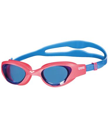 ARENA Unisex Arena Children's Swimming Goggles The One Junior Swimming Goggles Multicoloured (Lightblue-Red-Blue) One Size Single