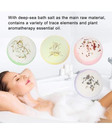 4PC Handmade Bath Bombs Set | Dried Flower & Essential Oil | Moisturizing & Whitening | Ideal Gift for Children Women & Girls - Buy Online on GoSupps.com