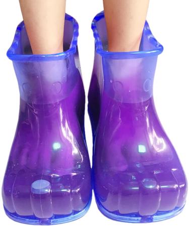 Portable Foot Bath Shoes - Anti-Slip High-Density Foot Soaking Boots Portable Household Foot Bath Shoes Colorful Foot Soaker Shoes for Men & Women Height 18cm 45 Yards Blue - Buy Online on GoSupps.com