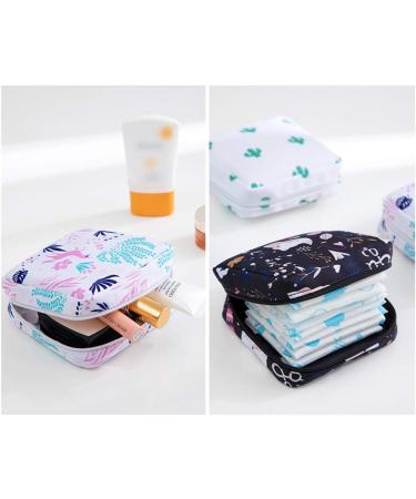 Portable Menstrual Pad Storage Bag - Zippered Sanitary Napkin Organizer for Women & Girls - Buy Online on GoSupps.com