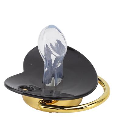 Buy Black Baby Pacifier with Bling Pattern & Chain Clip - Perfect for Newborns | Stylish & Safe Infant Pacifier - International Shipping Available! - Buy Online on GoSupps.com