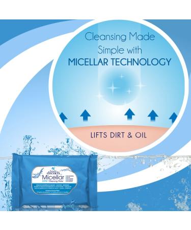 Body Drench Micellar 3-In-1 Cleansing Water & Makeup Remover Wipes - 6 Packs of 30 Count Wipes - Buy Online on GoSupps.com