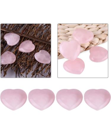 BORDSTRACT Rose Quartz Heart - 40 Pieces Pink Healing Crystals for Love & Decor | International Shipping - Buy Online on GoSupps.com