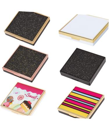 NOLITOY 1pc Eyeshadow Metal Nail File Small Empty Eye Shadow Pallet Eye Shadow Box Powder Box Magnetic 1 count (Pack of 1) Black - Buy Online on GoSupps.com