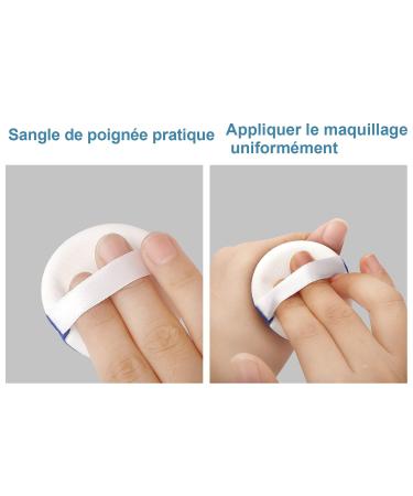 Buy Powder Quaste Set - 4 Makeup Sponges for BB Cream CC Cream & Liquid Primers | Blue | International Shipping - Buy Online on GoSupps.com