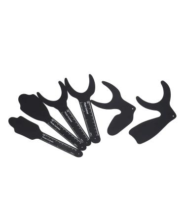 6 pieces dental photo contrast intraoral photographic mouth black background metal dental photo background photography contrastor accessories