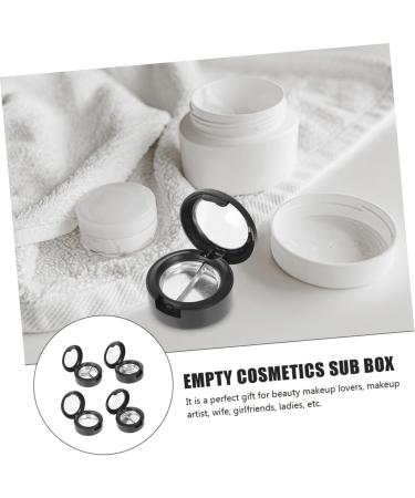 NOLITOY 6pcs Eye Shadow Box Lip Balm Containers Female Empty Eyeshadow Cases Blush Travel Sample Box medium Black - Buy Online on GoSupps.com