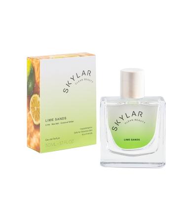 Skylar Lime Sands Eau de Parfum - Hypoallergenic & Clean Perfume for Women & Men Vegan & Safe for Sensitive Skin - Woody Citrus Perfume with Notes of Lime Sea Salt & Coconut Water - 50mL /1.7 Fl oz