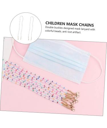 Healeved 2pcs Mask Glasses Hanging Chain - Shot Glasses Neck Strap for Kids | Durable Plastic Face Mask Holder - Buy Online on GoSupps.com