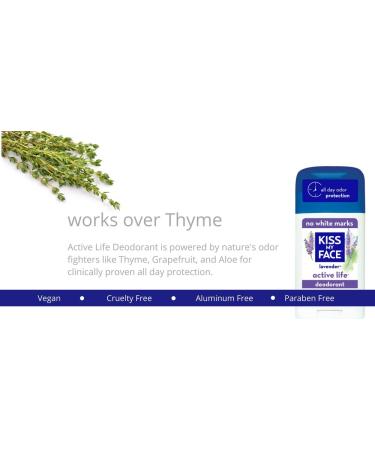 Kiss My Face Lavender Deodorant 6-Pack - Aluminum Free, with Grapefruit Seed Extract, Rosemary & Sage - 2.48 oz Stick for Men & Women - Buy Online on GoSupps.com