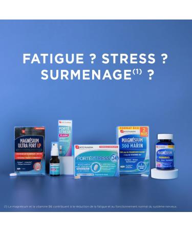 Fort Pharma - Magnesium Gummies | Stress Supplement with Magnesium Vitamins B6 and Spirulina - Anti Stress for Adults And Children From 4 Years | 45 Chewing Gums - Raspberry Flavor - Buy Online on GoSupps.com