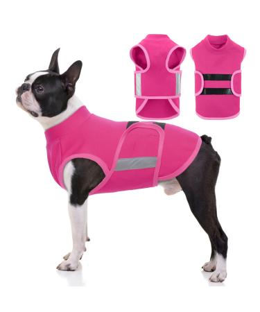 Hjumarayan Dog Jacket - Stretchy Dog Coat Lightweight Wrap Dog Vest with Reflective Strip Comfy Large Dog Coat Comfort Coats for Dogs Hi Vis Dog Coat (Red L) L Red