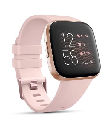Vancle for Fitbit Versa Armband women men silicone sports replacement bracelet watch bracelet for Fitbit Versa 2 bracelet/versa/versa lite/se bracelet (s pink) s rosa - Buy Online on GoSupps.com