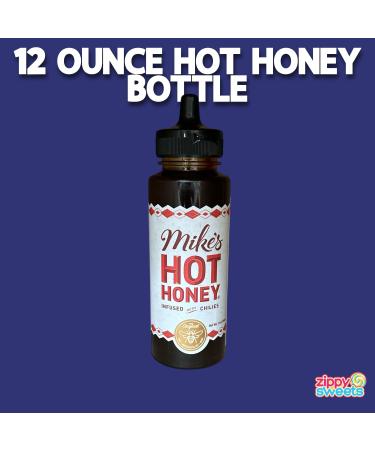ZippySweets - Hot Honey Infused with Chilies (340g) - Spicy Honey with Bonus Dipping Cup - Premium Chili Infused Honey Perfect for Drizzling Dipping Cooking and Marinades - Buy Online on GoSupps.com