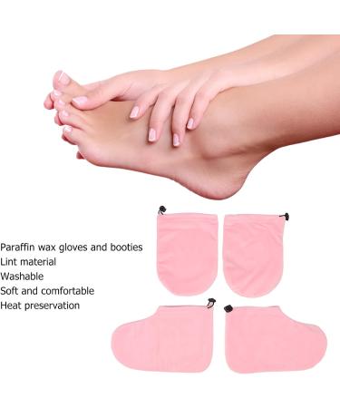 Foot Gloves Paraffin Wax Mitts Paraffin Wax Bath Glove and Bootie Paraffin Wax Warmer Mittens Soft Lint SPA Hot Wax Thermal Treatment Mitts Booties for Hand Foot Care - Buy Online on GoSupps.com