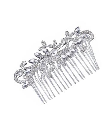 FRCOLOR Bridal Hair Comb Tiara Women Headpiece Rhinestone Comb Headwear Hair Comb Crown Bride Lenceria De Mujer