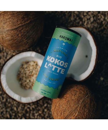 Buy Hakuma Bio Kokos Latte 12 x 235ml - Premium Matcha Latte with Oats & Creamy Coconut - Holiday Vibes in Cartocan - International Shipping Available - Buy Online on GoSupps.com