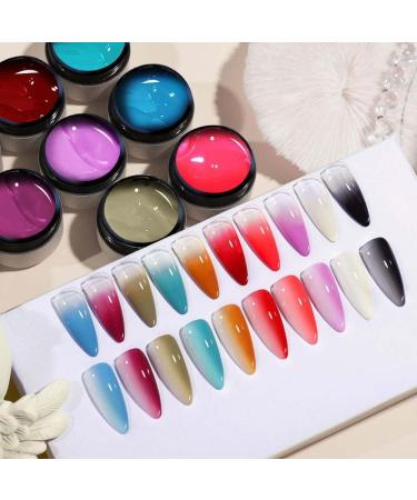 6Ml 1Pc Nail Gel Gradient Non Stick Hand Extension Gel Nail Polish DIY Nail Art UV Gel Varnish Nails - (Color: A04) - Buy Online on GoSupps.com