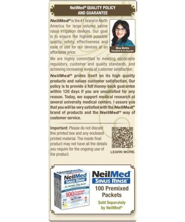 NeilMed NasaFlo Eco Neti Pot Sustainable Nasal Irrigation System for Sinus Relief BPA-Free & Eco-Materials Gentle Gravity Flow Includes 30 Sinus Rinse Premixed Packets Natural & Earth-Friendly - Buy Online on GoSupps.com