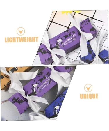 Healeved 50pcs Boxes Graduation Candy Box Gift Boxes Party Candy Holder Candy Supply Favor Boxes Biscuit Case Candy Case Grad Candy Boxes Purple Delicate Container Paper 1 count (Pack of 1) Purple - Buy Online on GoSupps.com