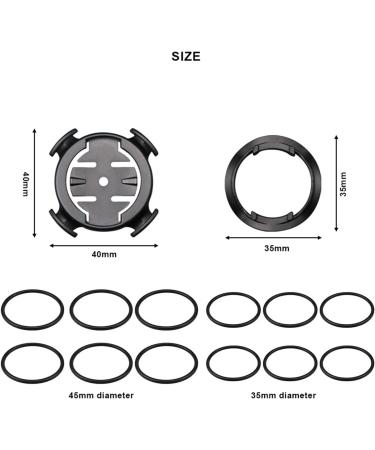 Buy 2-Piece Bicycle Bracket Compatible with Garmin GPS - Handlebar Mount for Edge 130 500 520 530 1000 - International Shipping Available - Buy Online on GoSupps.com