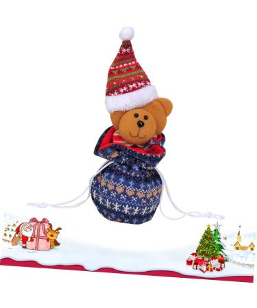 Abaodam Dining Table Decor 1pc Decor Bear Storage Christmas Bag Candy Favors Ornament Hanging Pouches Fabric for Portable 1 count (Pack of 1) As Shown - Buy Online on GoSupps.com