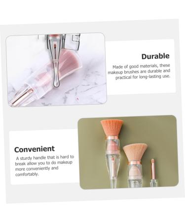 Ipetboom Powder Brush Makeup Brush Cosmetics Supply Ladies Suits Women Makeup Supplies Liquid Blush Brush Foundation Brush for Powder Makeup Beauty Kit Acrylic Travel Rojas 4 in 1 - Buy Online on GoSupps.com