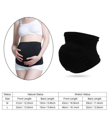 Zerodis Seamless Elastic Belly Support Band for Pregnant Women - Prenatal Care Clothing (Large, Black) - Buy Online on GoSupps.com