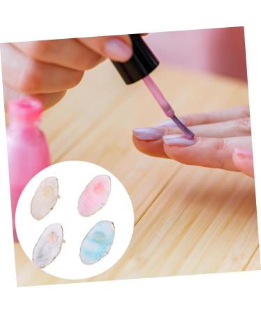 NOLITOY Nail Color Palette - 8 Pcs Resin Agate Nail Polish Palette | Assorted Colors | Perfect for Art & Design | International Shipping Available - Buy Online on GoSupps.com