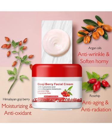 YUYTE Goji Berry Face Cream Goji Berries Anti-Aging Antioxidant Face Moisturizer Revitalizing Anti Wrinkle Cream The Best Anti Aging Cream to Reduce Wrinkles & Age Spots - Buy Online on GoSupps.com