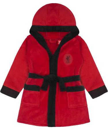 Liverpool FC Baby Fleece Hooded Bathrobe - Official Merchandise for 2-3 Years - Red Gift for Little Fans - Buy Online on GoSupps.com