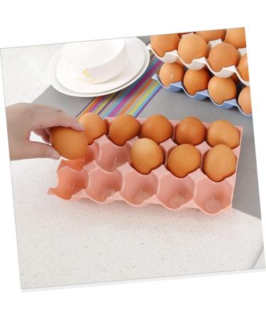 jojofuny 3pcs Boxes Egg Storage Box Plastic Pallets Egg Holder for Refrigerator Fridge Egg Organizer Split - Buy Online on GoSupps.com