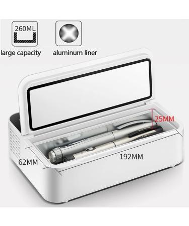 Portable Insulin Cooler Refrigerated Box LCD Display Refrigerator and Insulin Cooling for Car Travel Home Mini Drug Constant Temperature Refrigerato LCD Display 2-18 1xBattery - Buy Online on GoSupps.com