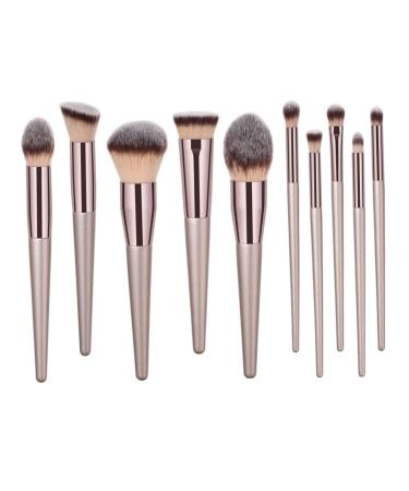 10 Champagne Gold Makeup Brushes Manicure tackle